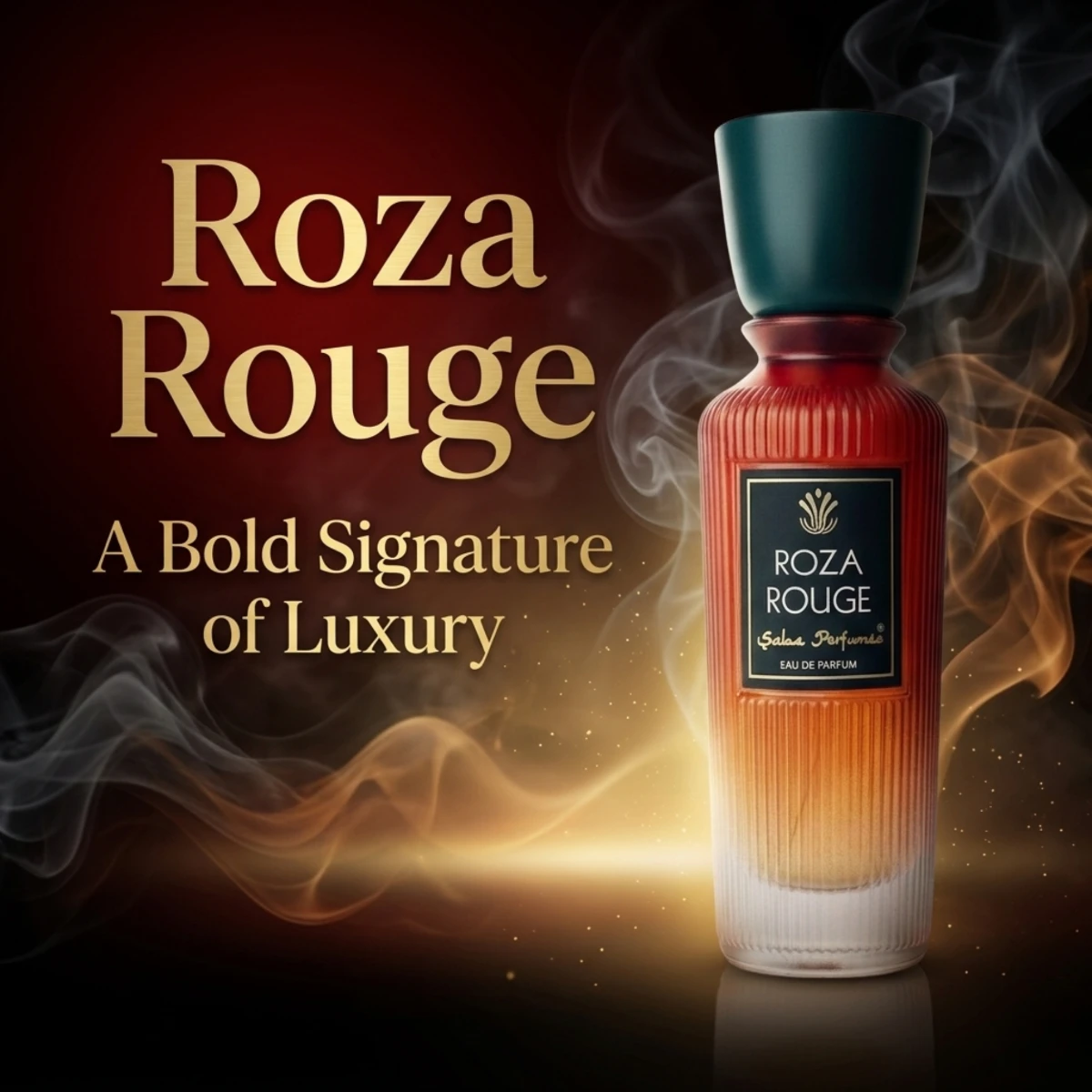 Saba Perfumes Roza Rouge – Premium Long Lasting Sweet Saffron & Amberwood Unisex EDP (50ml)