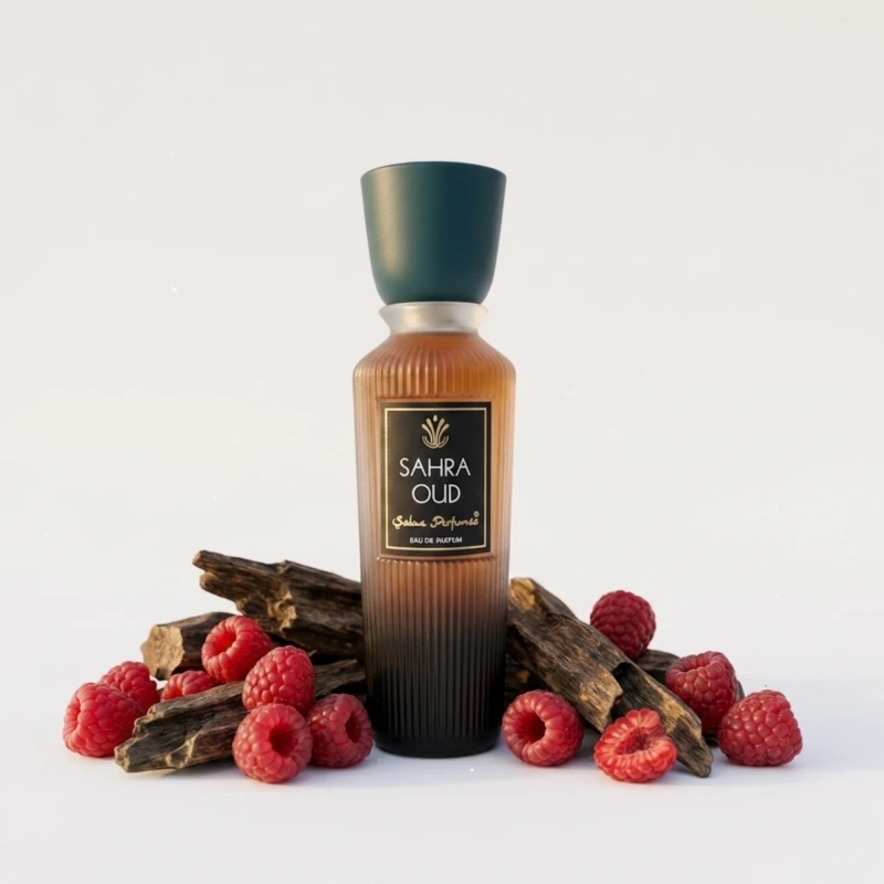 Saba Perfumes Sahra Oud – Premium Smoky Oud & Sweet Raspberry EDP for Men & Women (50ml)