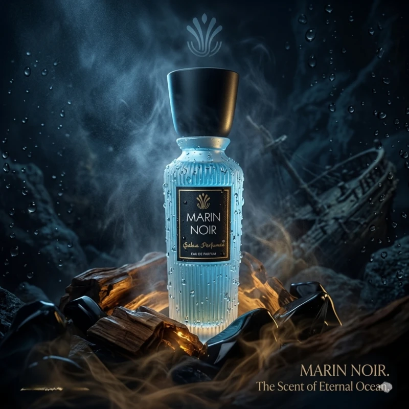 Saba Perfumes Marin Noir EDP (50ml) | Long Lasting Men Perfume | Fresh Aquatic & Citrus Scent