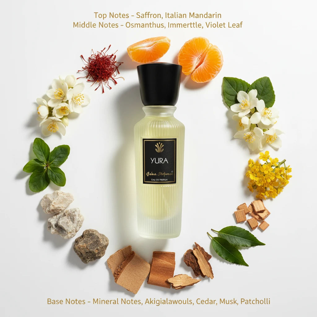 Saba Perfumes YURA (50ml) | Premium Long Lasting Men Perfume | Metallic & Mineral Fragrance