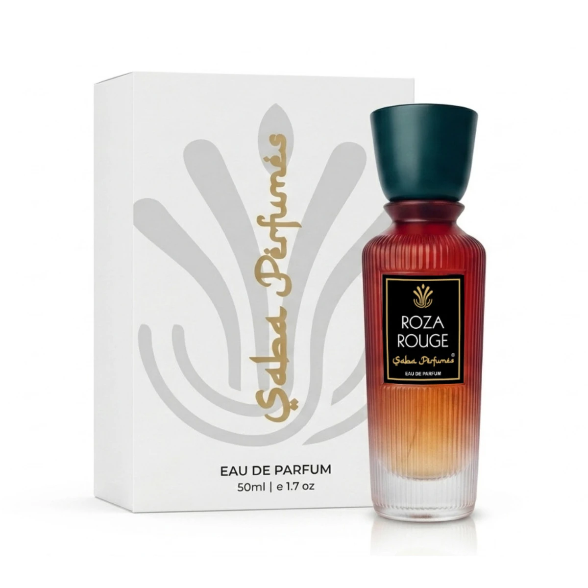 Saba Perfumes Roza Rouge – Premium Long Lasting Sweet Saffron & Amberwood Unisex EDP (50ml)