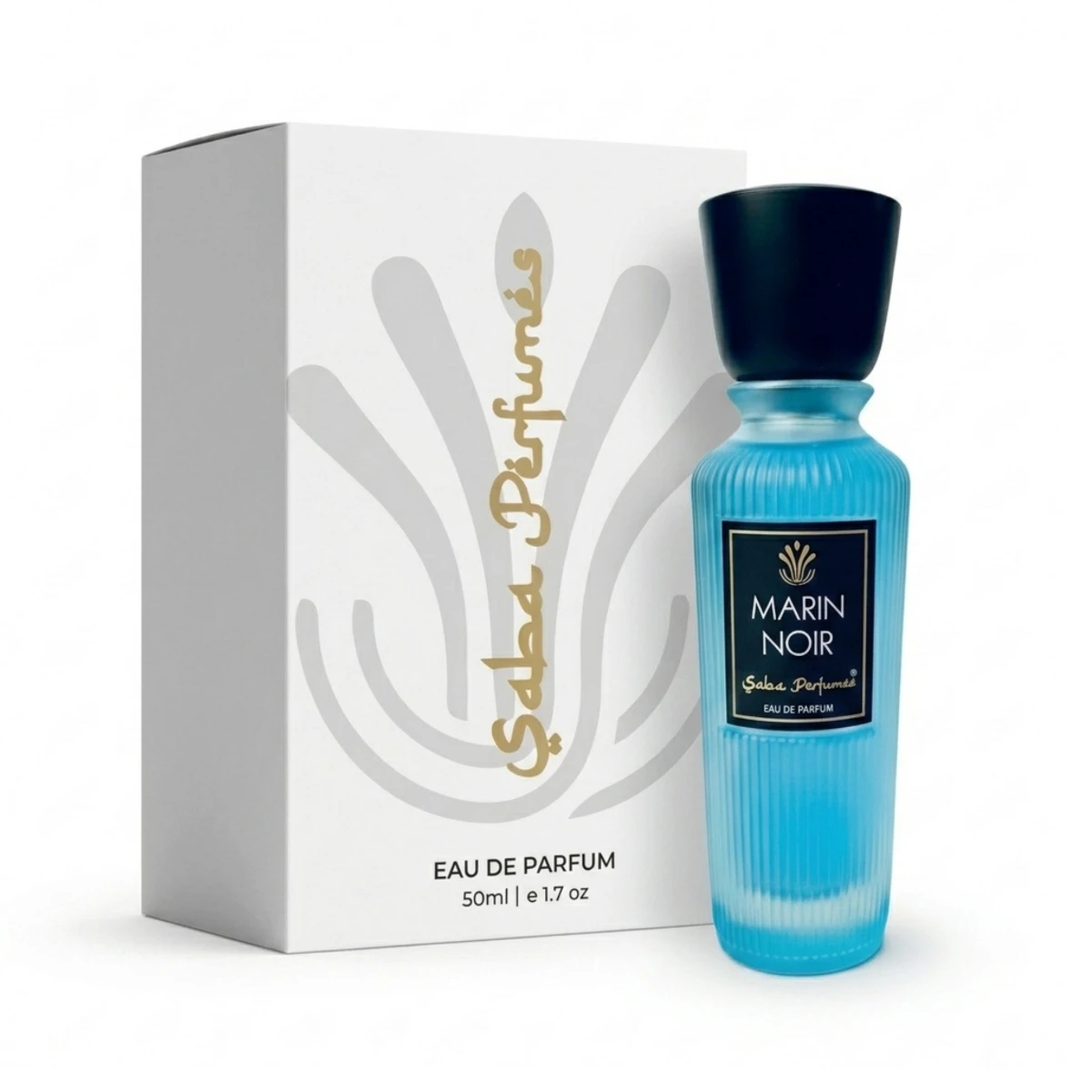 Saba Perfumes Marin Noir – Premium Fresh Aquatic & Citrus Eau De Parfum for Men (50ml)