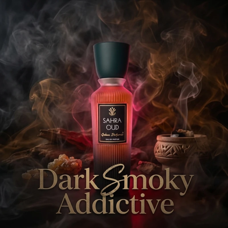 Saba Perfumes Sahra Oud EDP (50ml) | Long Lasting Unisex | Smoky Oud & Raspberry Scent